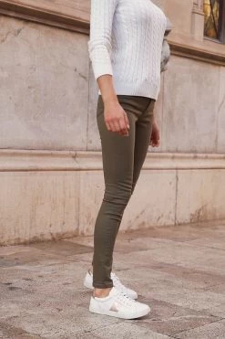 Khaki Green Perfect Skinny Jeans -Trendora Shop 201dd998f770f5b2e8d217b0521b20d5a810926b