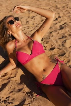 Hot Pink Chain Detail Moulded Cup Bikini Top 13 Hot Pink Chain Detail Moulded Cup Bikini Top -Trendora Shop 4009f39199332b7e46c2dee70a5605ec0ca71907
