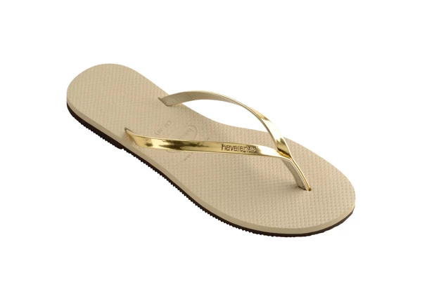 Havaianas Slim Gold Strap Flip Flops 3 Havaianas Slim Gold Strap Flip Flops - Image 3