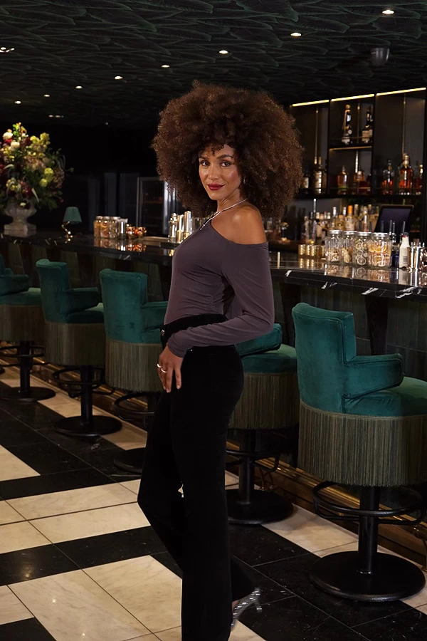 Pewter Asymmetrical One Shoulder Top 6 Pewter Asymmetrical One Shoulder Top - Image 6