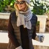 Kelly Stone Cable Knit Scarf