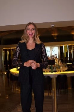 Black Premium Lace Detail Blazer -Trendora Shop 7b9712edb7d900cf78e619b2e7d27f106489dad4