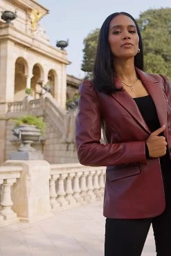 Red Leather Puff Sleeve Blazer 11 Red Leather Puff Sleeve Blazer -Trendora Shop 8f76a4694b5b6540aa5ee6728254c9a785fee2dd