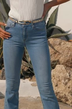 Light Wash Blue Kick Flare Jeans -Trendora Shop 9a6dd112676ecfacde5f9ea60cfa5fc96e931ad6