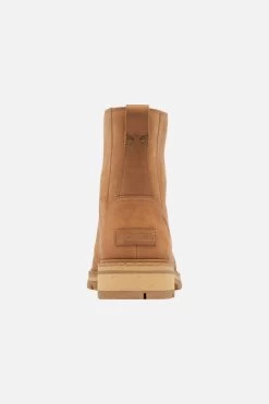 Sorel Tan Leather Contrast Lace Hiker Boot -Trendora Shop a21fw004bn0004 2