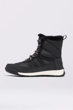 Sorel Black Fleece Lined Lace Up Hiker Boot 8 Sorel Black Fleece Lined Lace Up Hiker Boot -Trendora Shop a21fw007bk0001 4 1