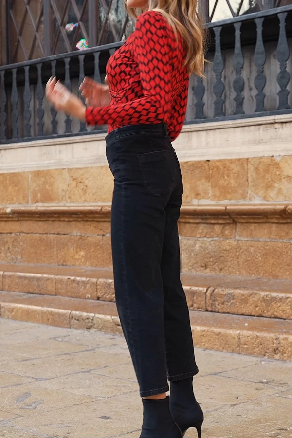 Black Wide Leg Cropped Jeans 5 Black Wide Leg Cropped Jeans - Image 5