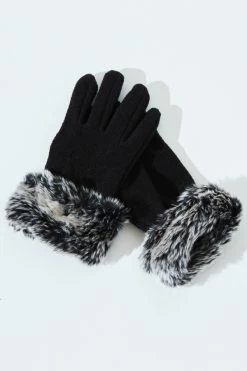 Chilton Faux Fur Trim Gloves