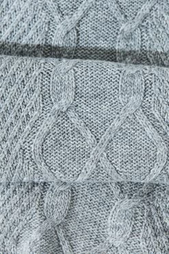 Trinity Light Grey Knitted Scarf 9 Trinity Light Grey Knitted Scarf -Trendora Shop accessory 186 1