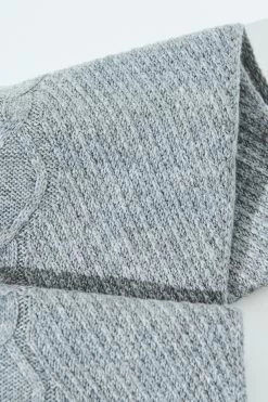 Trinity Light Grey Knitted Scarf 8 Trinity Light Grey Knitted Scarf -Trendora Shop accessory 187 1
