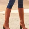 Blake Tan Leather Knee High Boots