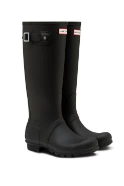 Hunter Original Black Tall Wellington Boots -Trendora Shop black 1