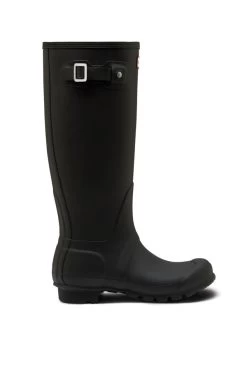 Hunter Original Black Tall Wellington Boots -Trendora Shop black 2