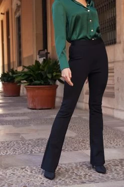 Black Body-Sculpting Bandage Kick Flare Trousers 17 Black Body-Sculpting Bandage Kick Flare Trousers -Trendora Shop c80b7c83fc63a2b4b35e916fbb5ee8bc6b389399