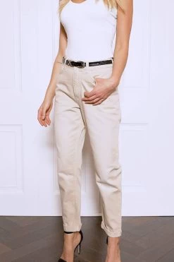 Ecru Girlfriend Jeans 19 Ecru Girlfriend Jeans -Trendora Shop d5160d9f928bd61f43f762eb6d1f6257a0b75ed4