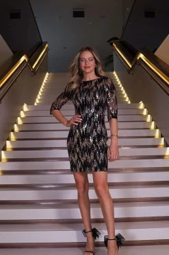 Black & Gold Scatter Sequin Shift Dress 9 Black & Gold Scatter Sequin Shift Dress -Trendora Shop facb42ba70c8d2709cc8c5f84f06492b819f60a8