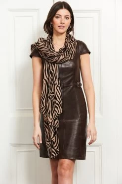 Natural Zebra Print Scarf -Trendora Shop microsoftteams image