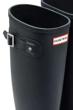 Hunter Original Navy Blue Tall Wellington Boots 18 Hunter Original Navy Blue Tall Wellington Boots -Trendora Shop navy 3 1
