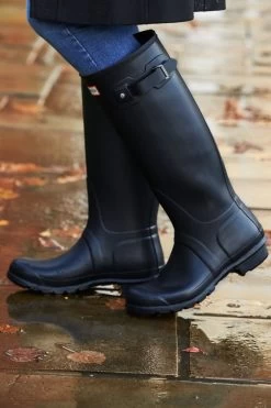 Hunter Original Navy Blue Tall Wellington Boots 13 Hunter Original Navy Blue Tall Wellington Boots -Trendora Shop navy shot 18 s21tk302gy002m 196