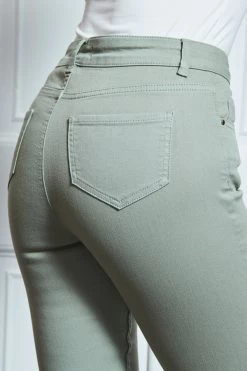 Sage Green Perfect Skinny Jeans -Trendora Shop s105 s20ed002gn 048