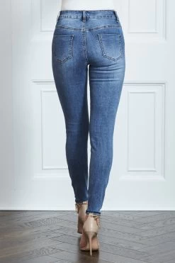 Grace Mid Blue Skinny Jeans -Trendora Shop s13 a19bd004io0005 026