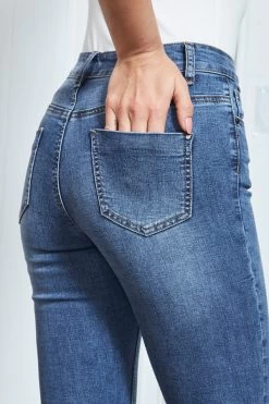 Grace Mid Blue Skinny Jeans -Trendora Shop s13 a19bd004io0005 043