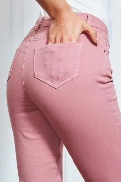 Dusky Pink Perfect Skinny Jeans -Trendora Shop s15 s20bd002pk s21tj232 058