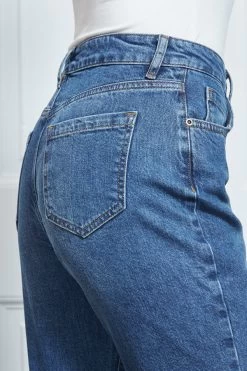 Mid Blue Mom Jeans -Trendora Shop s16 s20bd004be0010 093 3