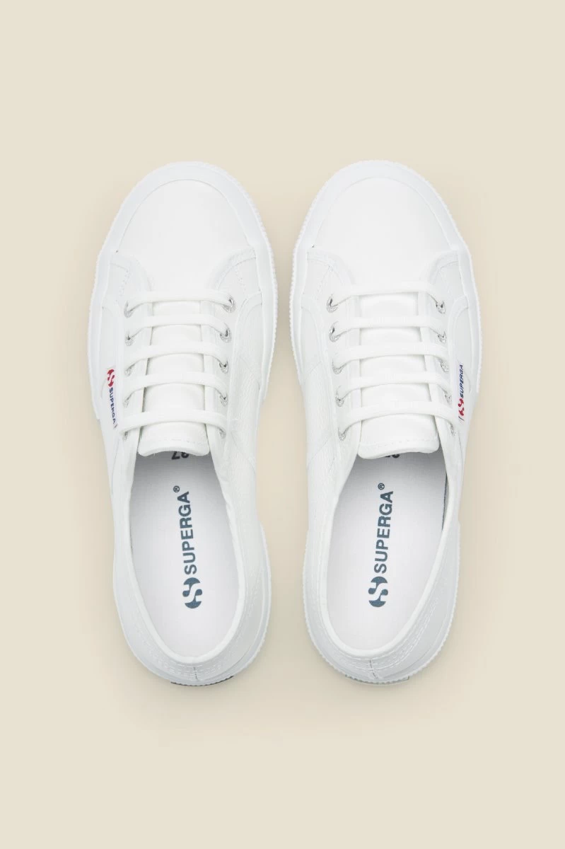 Superga 2750 Cotu Classic White Canvas Trainers 5 Superga 2750 Cotu Classic White Canvas Trainers - Image 5