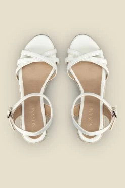 Alesia Ivory Strappy Leather Wedge Espadrille 6 Alesia Ivory Strappy Leather Wedge Espadrille -Trendora Shop s22fw050ivan c