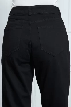 Black Girlfriend Jeans -Trendora Shop s23 s20bd008bk 088