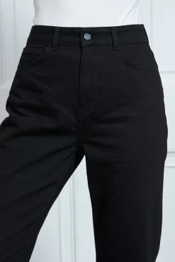 Black Girlfriend Jeans -Trendora Shop s23 s20bd008bk 102