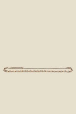 Gold Oval Chain Link Belt -Trendora Shop s23ac016mc c
