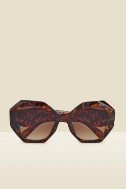 Tortoiseshell Angular Sunglasses
