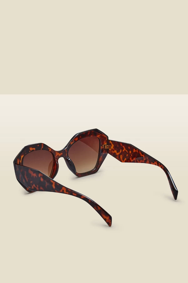 Tortoiseshell Angular Sunglasses 3 Tortoiseshell Angular Sunglasses - Image 3