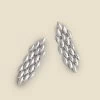 Silver Flat Chain Link Earrings