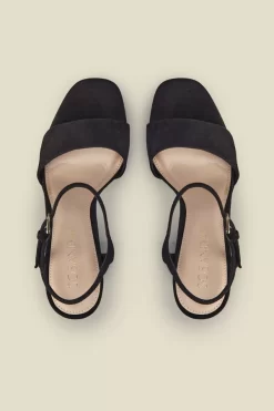 Arabella Black Suede Platform With Block Heel 5 Arabella Black Suede Platform With Block Heel -Trendora Shop s23fw016bk0001 c