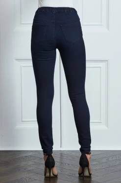 Dark Indigo Blue Perfect Jeggings -Trendora Shop s26 s21bd016i 019