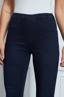 Dark Indigo Blue Perfect Jeggings -Trendora Shop s26 s21bd016i 036