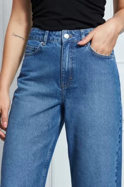 Mid Blue Denim Culotte Jeans 12 Mid Blue Denim Culotte Jeans -Trendora Shop s36 s21bd020 s21tw137 090 1