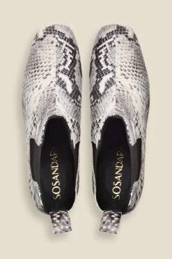 Antwerp Snake Leather Chelsea Boot -Trendora Shop sosandar shoes 1908 55