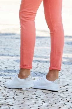 Victoria Cava Gold Glitter Back White Leather Trainers 13 Victoria Cava Gold Glitter Back White Leather Trainers -Trendora Shop victoria glitter