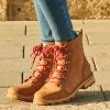 Sorel Tan Leather Contrast Lace Hiker Boot