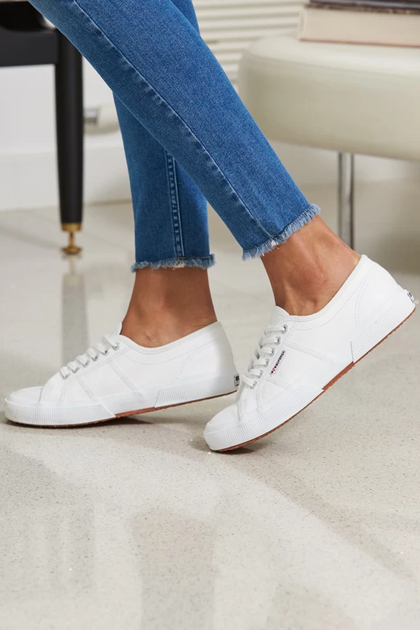 Superga 2750 Cotu Classic White Canvas Trainers 1 Superga 2750 Cotu Classic White Canvas Trainers