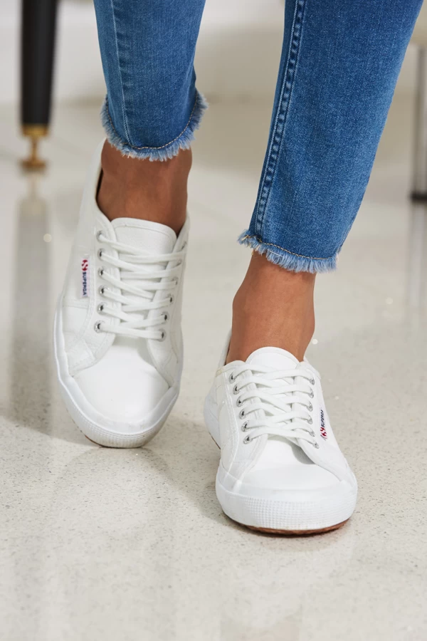 Superga 2750 Cotu Classic White Canvas Trainers 2 Superga 2750 Cotu Classic White Canvas Trainers - Image 2