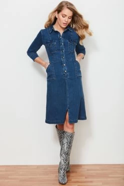 Snake Print Leather Knee High Boot -Trendora Shop web 18 12 06 sosandar ecom shot006 0266 1