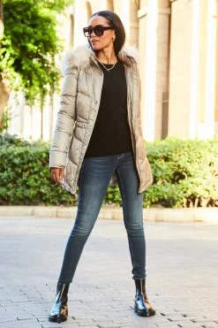 Black Chunky Sole Leather Chelsea Boot -Trendora Shop web 18 a22ow013st0001 061 3