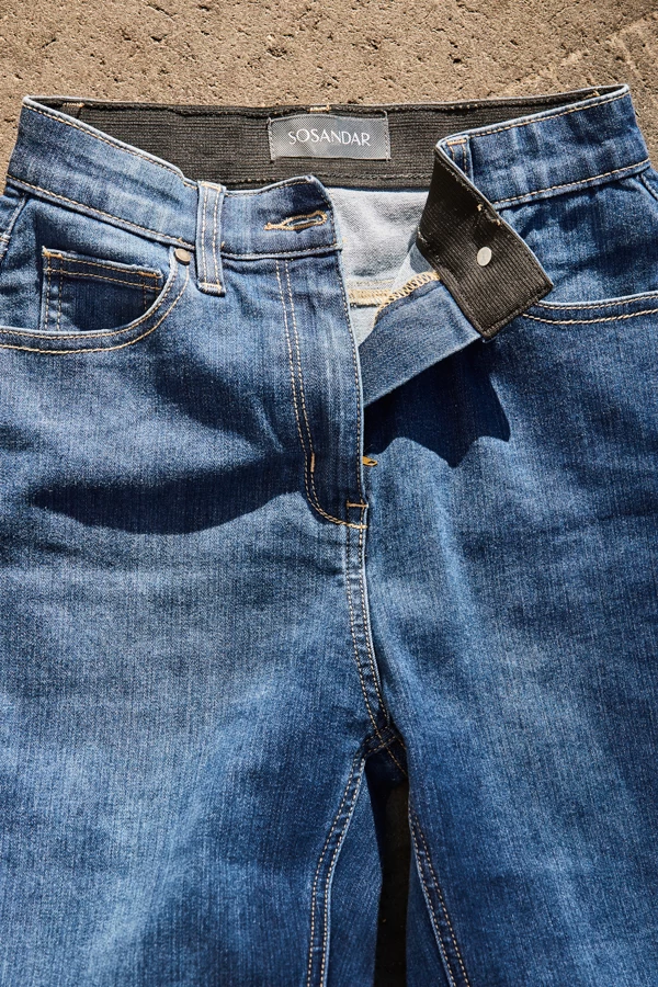 Mid Blue Ultra-Stretch Comfort Fit Skinny Jeans 4 Mid Blue Ultra-Stretch Comfort Fit Skinny Jeans - Image 4