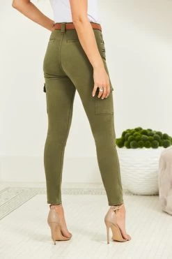 Khaki Green Zip Detail Cargo Skinny Jeans 9 Khaki Green Zip Detail Cargo Skinny Jeans -Trendora Shop web 210302 sosandar hatfield 2 s21dt009be0010 085