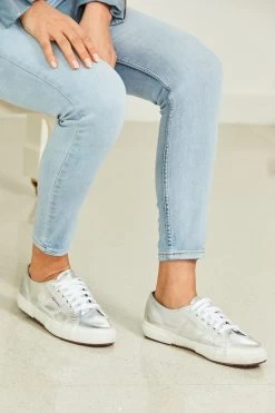 Superga 2750 Silver Metallic Trainers